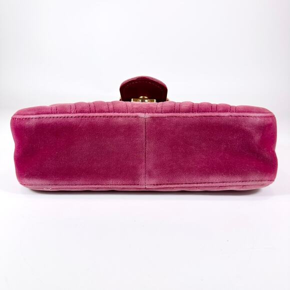 Gucci GG Marmont Velvet Matelasse Small Shoulder Bag - Picture 7 of 15
